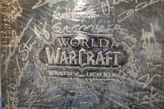 WORLD OF WARCRAFT WRATH OF LICH KING COLLECTOR SIGNED  