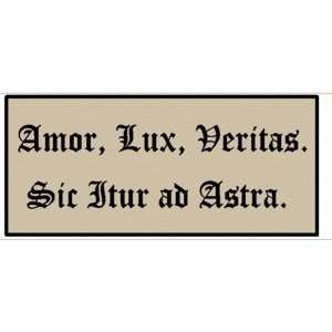 Amor, Lux, Veritas. Sic Itur ad Astra. 