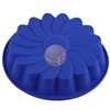 Blue Flower Shape Silicone Non toxic Cake Mould Mold  
