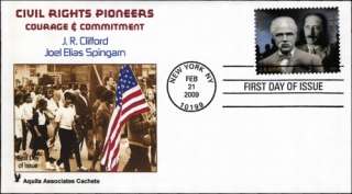 Civil Rights Pioneers Set Of 6 Aquila First Day Covers  