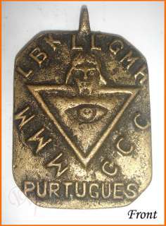 Philippine INVERTED ALL SEEING EYE Portuguese 3 Amulet  