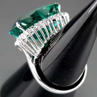 3127 Paraiba Apatite 38.27ct. Silver 925 Ring Size.6.5  