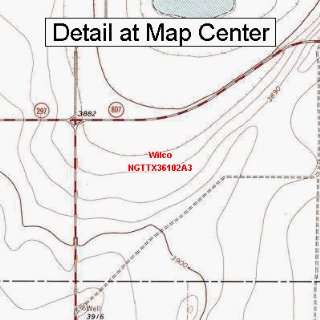  USGS Topographic Quadrangle Map   Wilco, Texas (Folded 