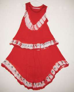 Retro Hippie Boho Gypsy Tie Dye Circle Skirt Set 3186  