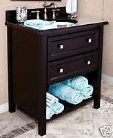 32 2 Drawer Chest Bathroom Vanity Sink Cabinet  