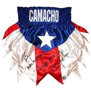 Hector Macho Camacho Signed Puerto Rico Boxing Trunks   Autographed 