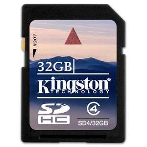 SD4/32GB 32GB SDHC Class 4 Flash Card Kingston 740617135084  