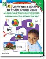 112 CUT UP WORDS & PHOTOS Reading Common Nouns K 3 NEW 9781933052847 
