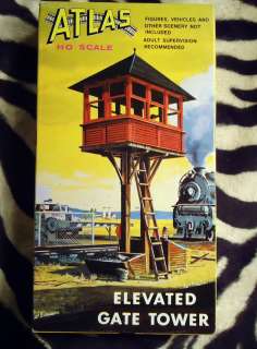 VINTAGE 1962 ATLAS HO SCALE ELEVATED GATE TOWER MODEL KIT #701 