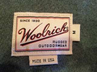 Woolrich Wool Plaid Wool Vest Womens Medium Green  