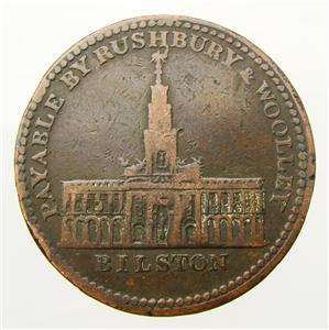 1811 Bilston 1d Token, Rushbury & Woolleys, Fine  