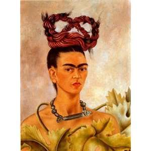   Kahlo   24 x 32 inches   Self Portrait wiht Braid