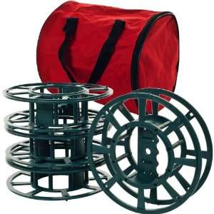   of 4 Extension Cord or Christmas Light Reels with Bag