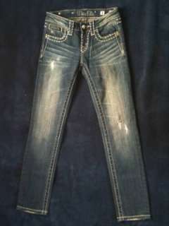 Miss Me Skinny Jeans Girls size 8 (nwot)  
