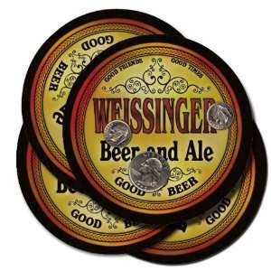  WEISSINGER Family Name Beer & Ale Coasters Everything 