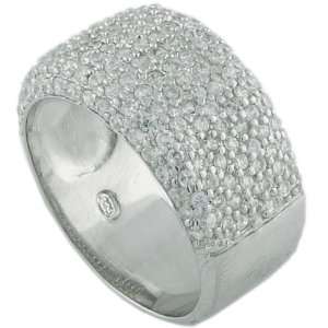  Sterling Silver CZ Band Ring For Women Size 5 Jewelry