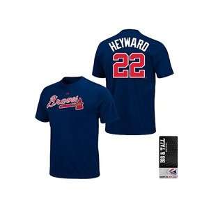 Atlanta Braves Jason Heyward BIG & TALL Player Name & Number T Shirt 