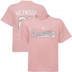  Majestic Jason Heyward Atlanta Braves #22 Youth Player T Shirt 