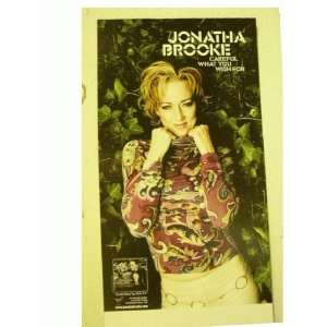 Jonatha Brooke 2 Sided Poster Careful What You Wish For
