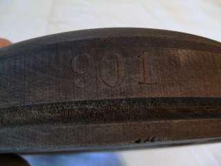 Vintage Wood Millinery Hat Block Flange # 901 Sz 6 3/4  
