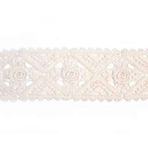  Beige Wide Cotton Lace By Shine Trim Arts, Crafts 