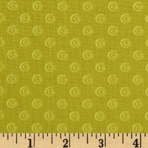  44 Wide Hip Holidays Swirls Chartreuse Fabric By The 