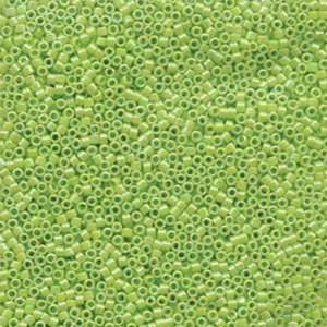   Opaque Chartreuse AB Miyuki Seed Beads Tube Arts, Crafts & Sewing