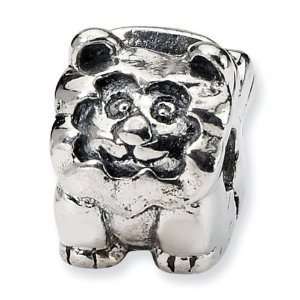  925 Sterling Silver Kids Lion Clip Hinged Charm Bead 