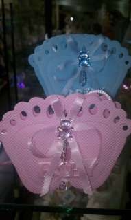 ITS A GIRL BABY SHOWER BABY PINK FEET DECORATION PARTY FAVOR SB 