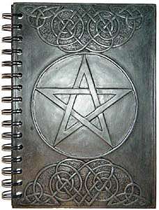 PENTAGRAM BOOK OF SHADOWS WICCAN FREE PRIORITY SHIPPING  