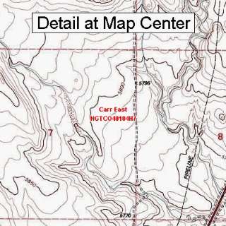  USGS Topographic Quadrangle Map   Carr East, Colorado 