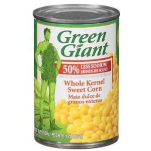 Green Giant Whole Kernel Sweet Corn 50% Less Sodium 15.25 oz  
