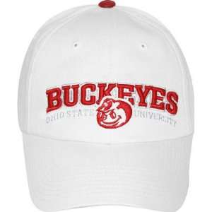  Ohio State Buckeyes Adjustable White Dinger Hat Sports 