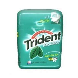   Trident Recaldent Calcium Gum Sugar free Spearmint Made in Thailand