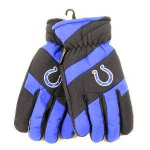  Indianapolis Colts NFL Mens Thinsulate Blue Ski Gloves (L 