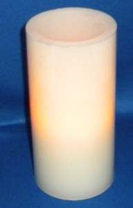 Flameless Candle 5 Wax Cream White Vanilla Scent NEW  