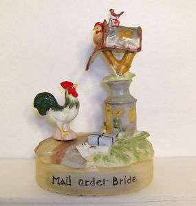   DAVIS Figurine Mail Order Bride with Music Box Collectable  
