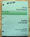 John Deere F1145 Front Mower Parts Catalog manual jd