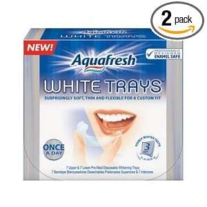  White Trays Aquafresh Teeth Whiteing Trays, 28 Trays (2 