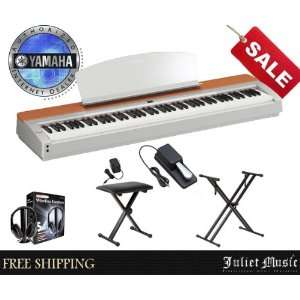 Yamaha P155S P 155 Silver 88 Key Digital Piano Delux bundle with free 