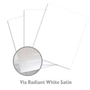    Via Satin Radiant White Paper   1 Roll/Pallet
