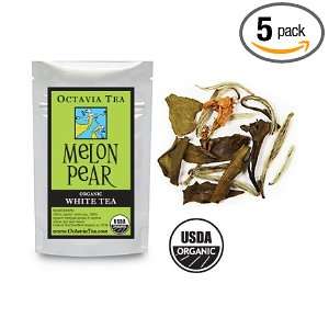 Octavia MELON PEAR organic white tea Grocery & Gourmet Food