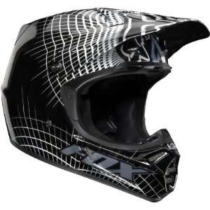  Fox Racing V3 Vortex Helmet Black/White L Automotive