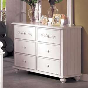  Caroline Dresser in Off white Finish by Furniture of 