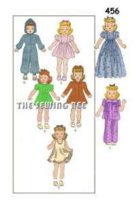 456 Shirley Temple wardrobe 16 or 18 Doll Pattern old  
