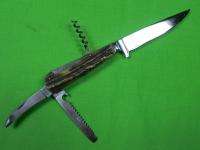 German Germany Solingen Early PUMA Silver Hunting Stag Knife w 