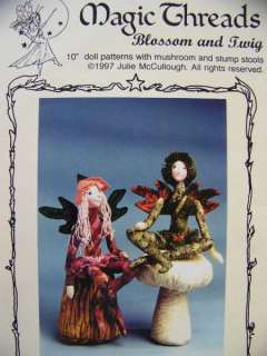 Primitive Style Fairy Doll Patterns Blossom & Twig 10 UNCUT  