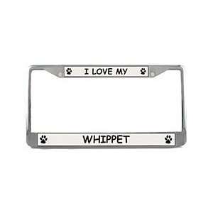 Whippet License Plate Frame