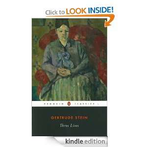 Three Lives (Twentieth Century Classics) Gertrude Stein, Ann Charters 
