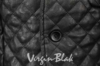 vb HOMME Quilted Leatherette Blazer Jacket 4OF  